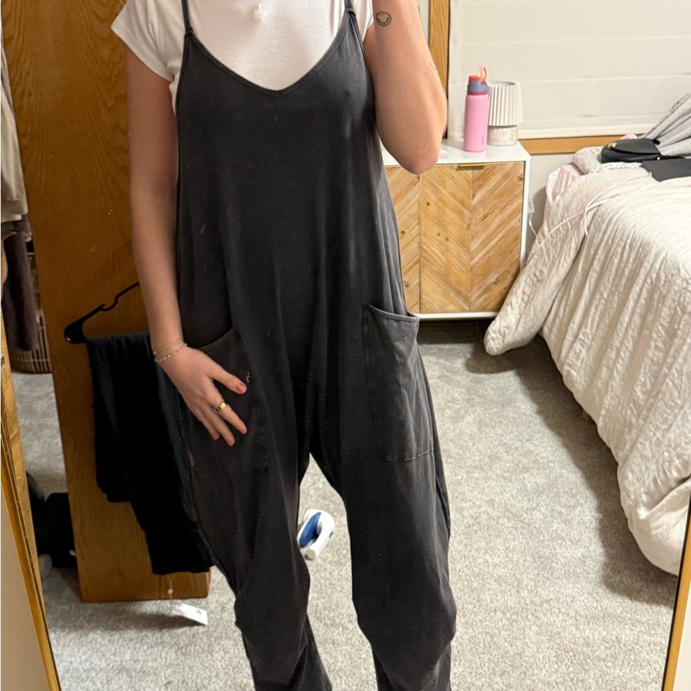 FP Movement by Free People Charcoal Jumpsuit